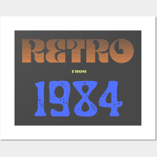 Retro Birthyear T-Shirt 1984 Posters and Art